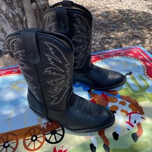 Boys black cowboy boots- SmartFit size 1